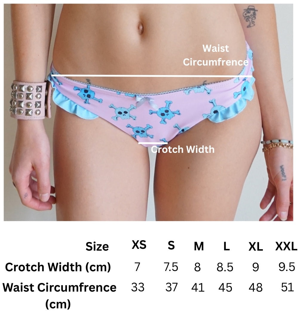 size chart for bikini bottom