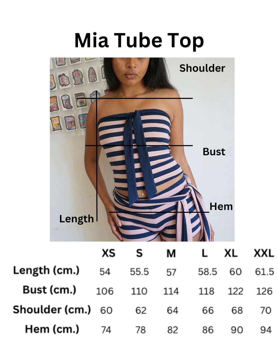 The Mia Set | Tube Top & Shorts Set