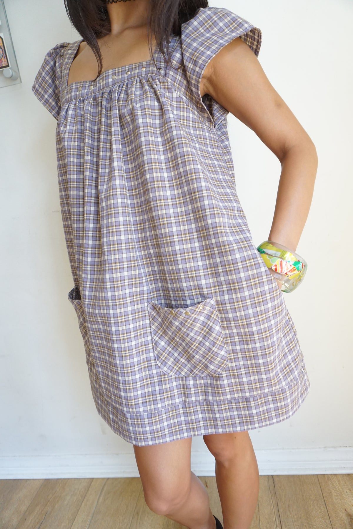 Winona Plaid Mini Dress