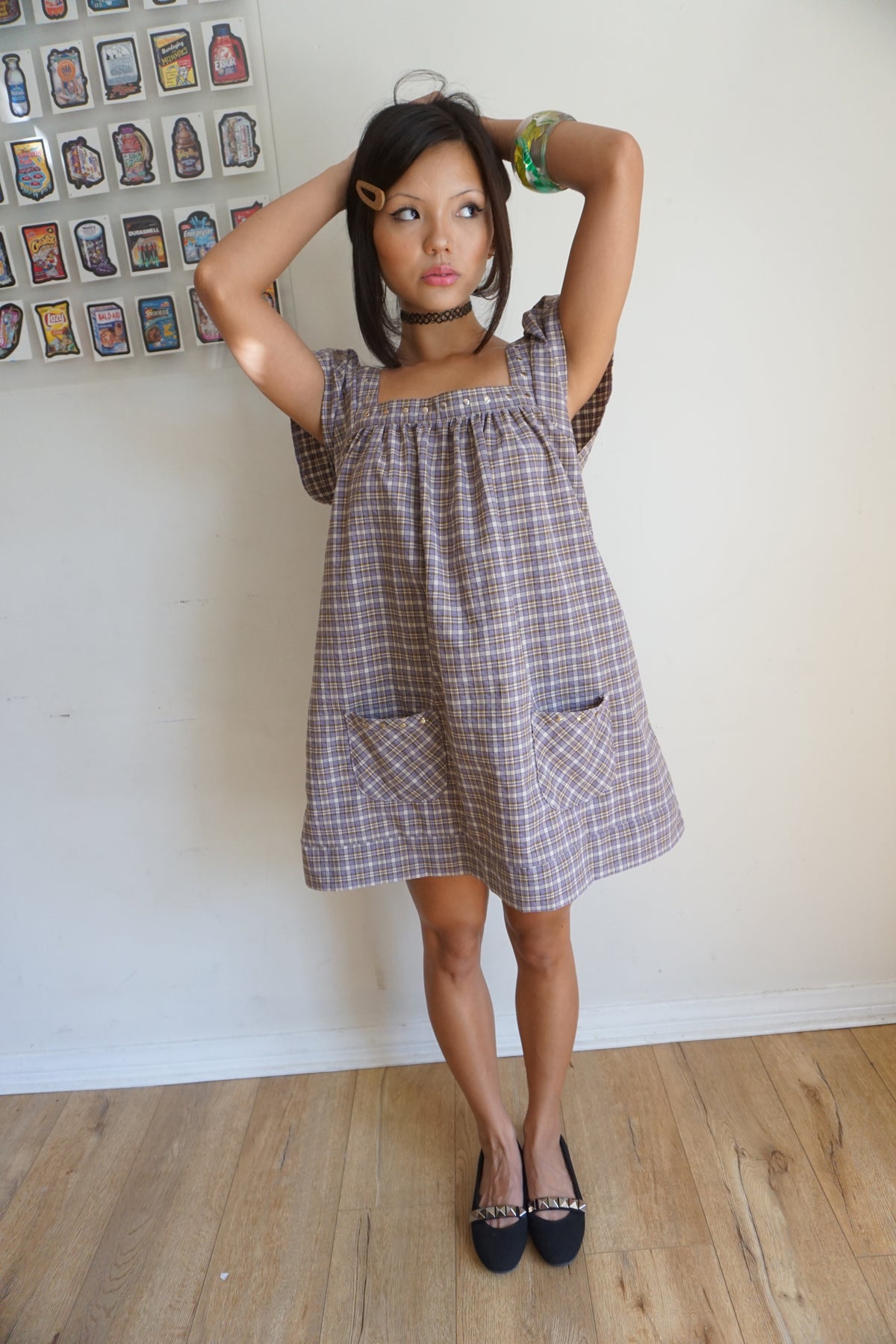 Winona Plaid Mini Dress