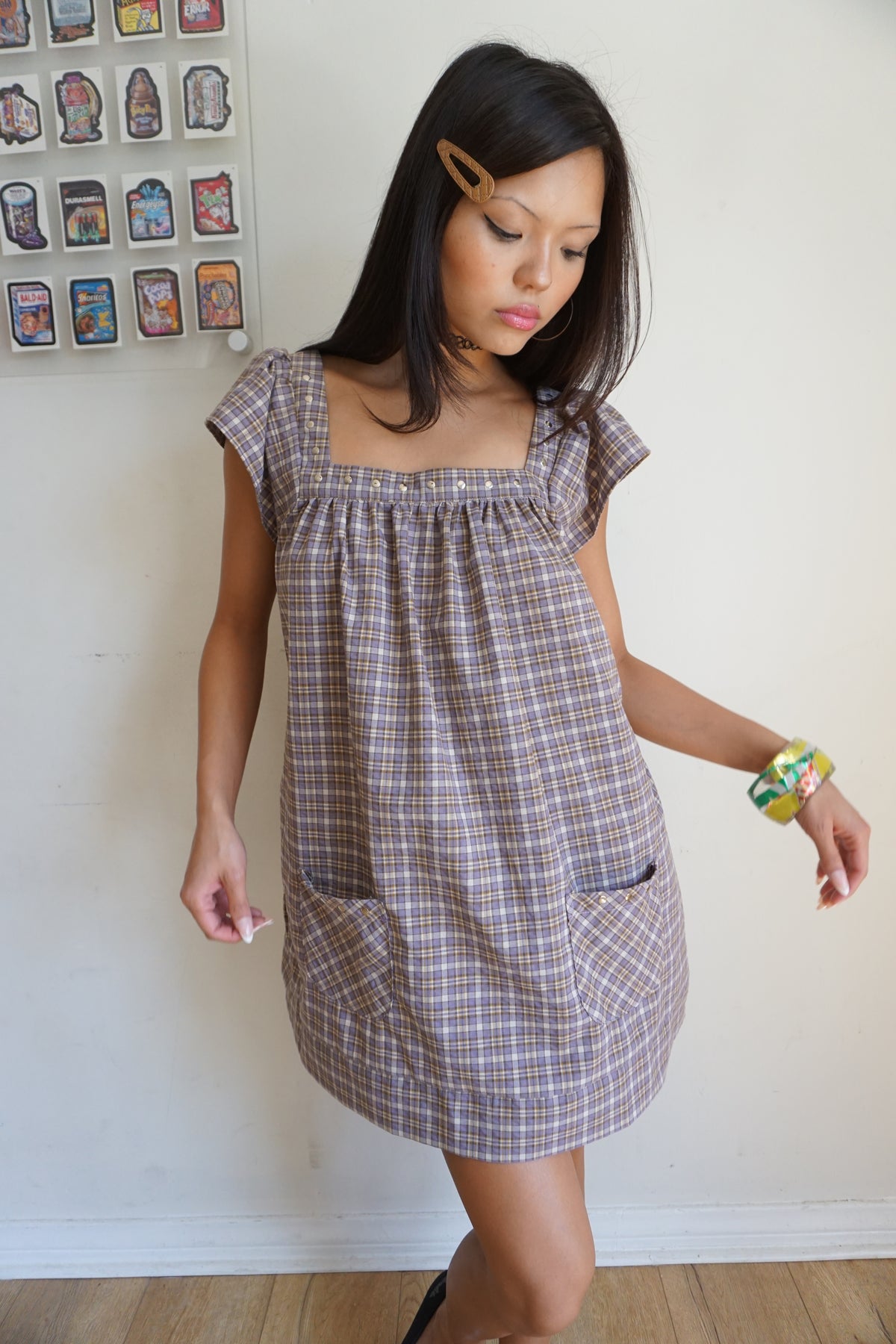 Winona Plaid Mini Dress