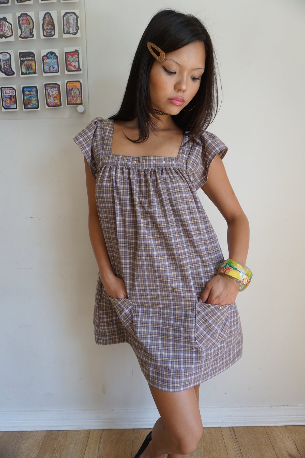 Winona Plaid Mini Dress