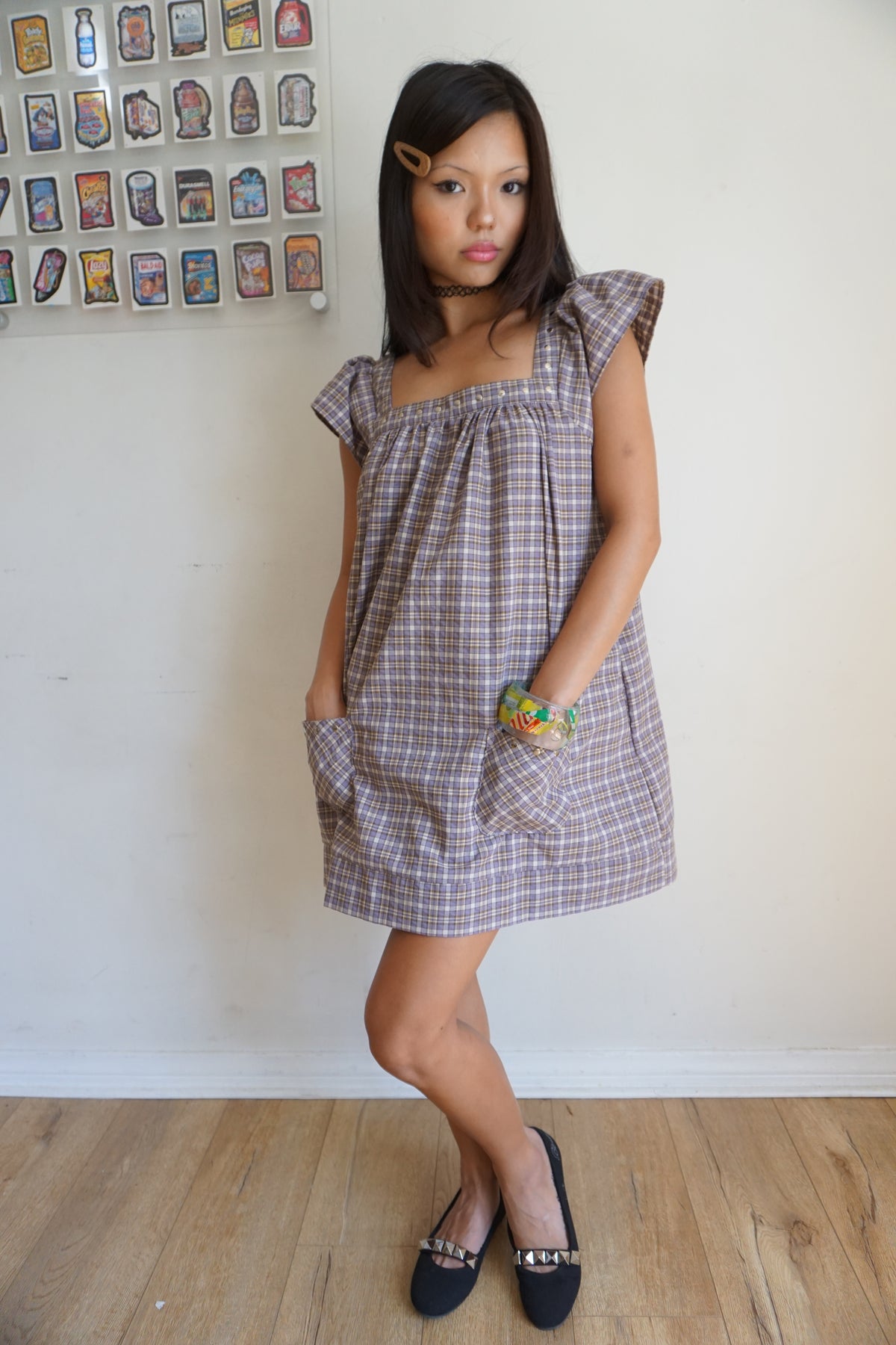 Winona Plaid Mini Dress