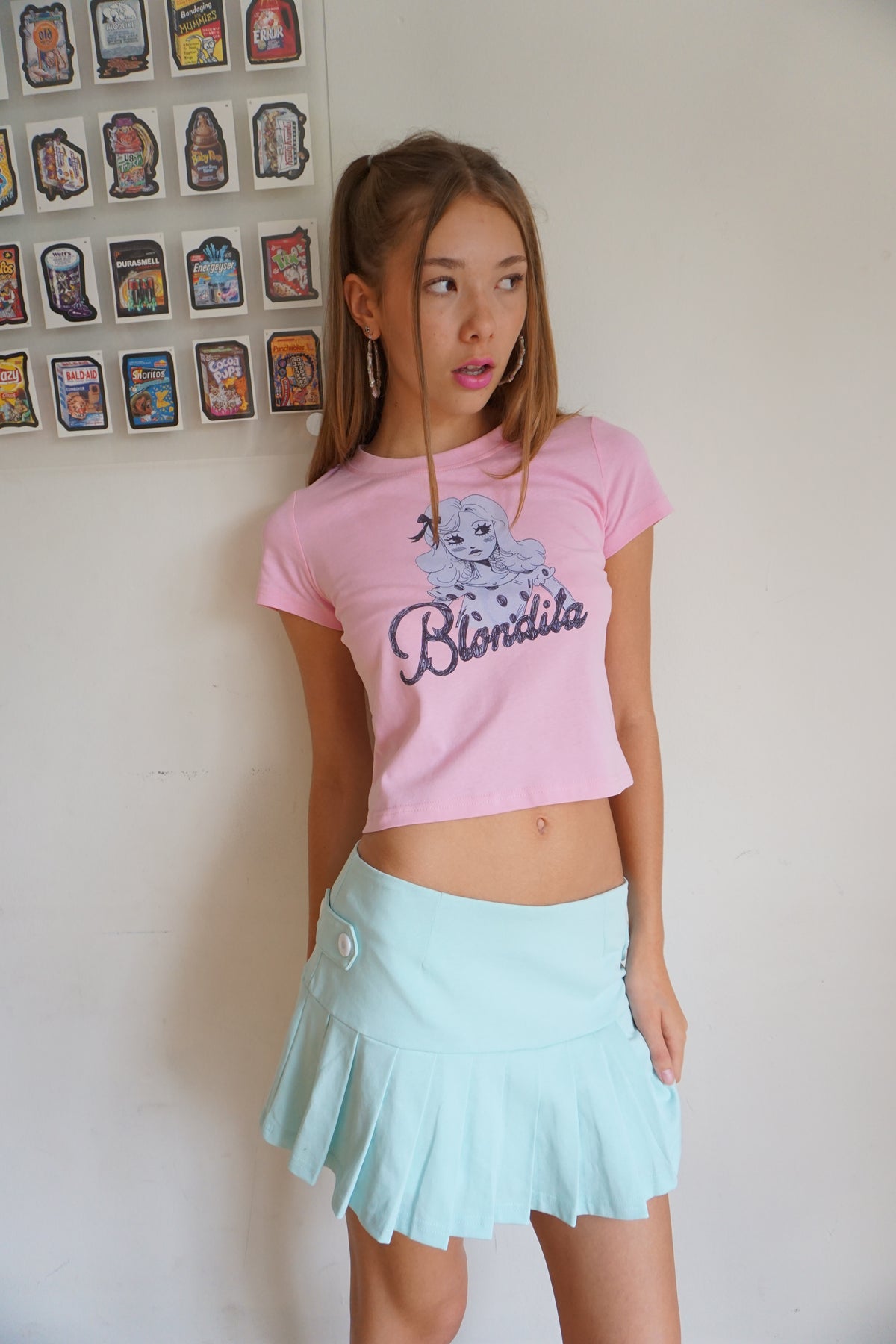 Coraline Pleated Skort Aquamarine