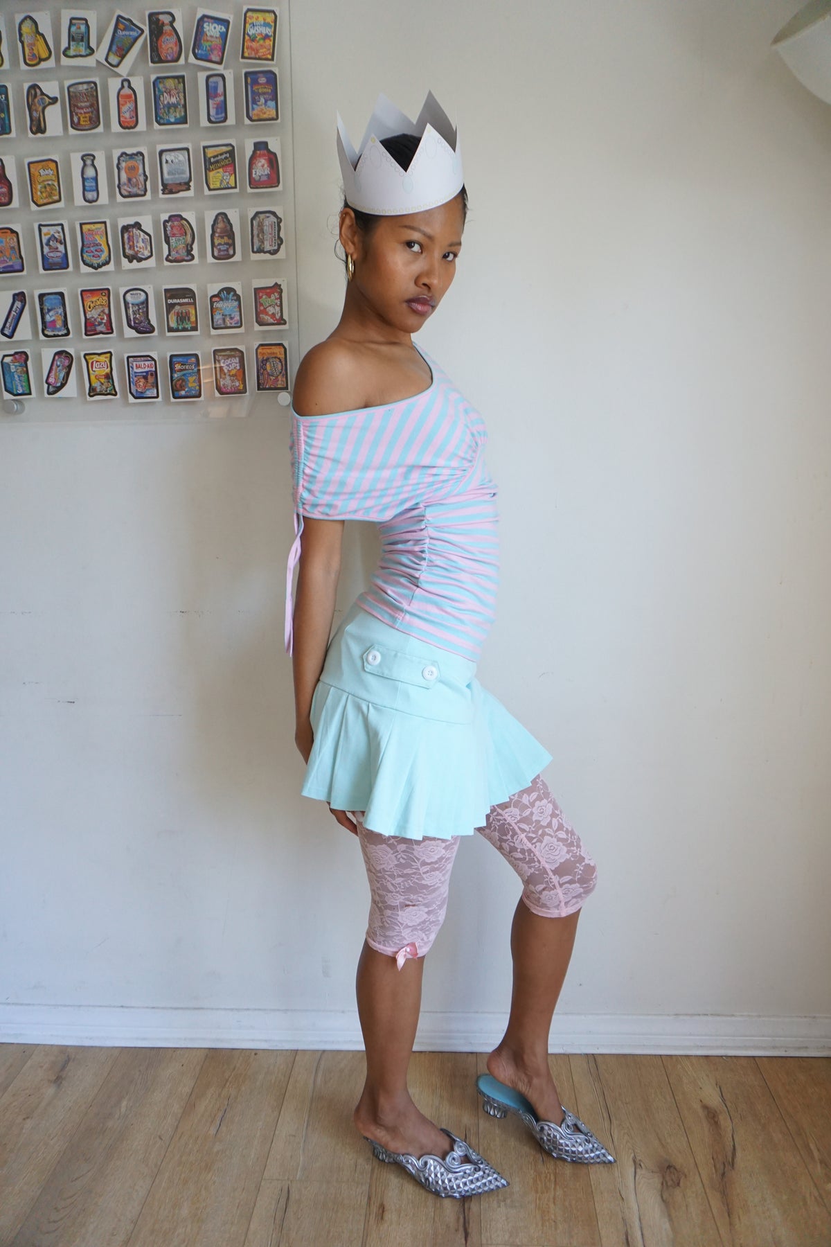 Coraline Pleated Skort Aquamarine
