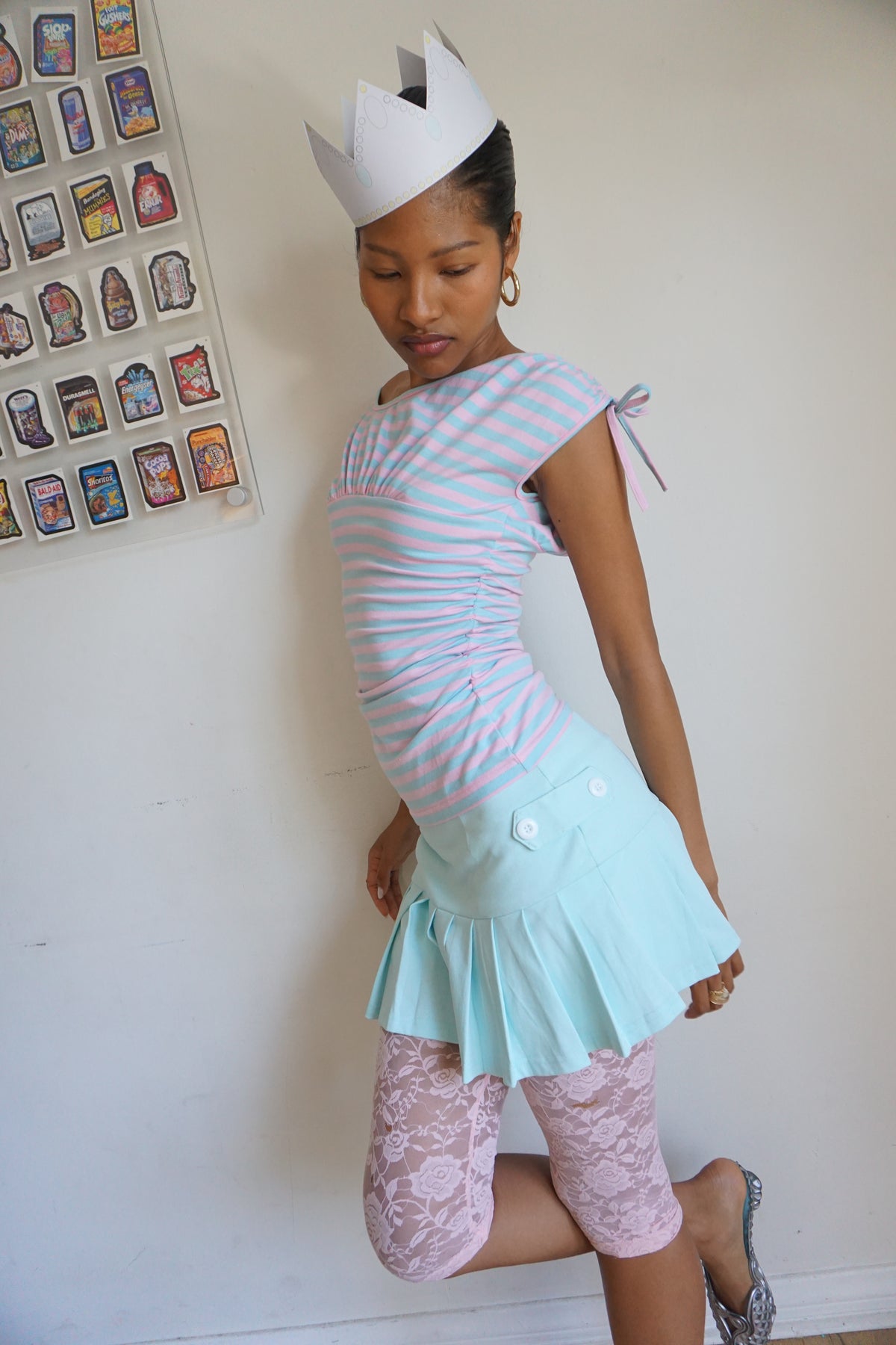 Coraline Pleated Skort Aquamarine