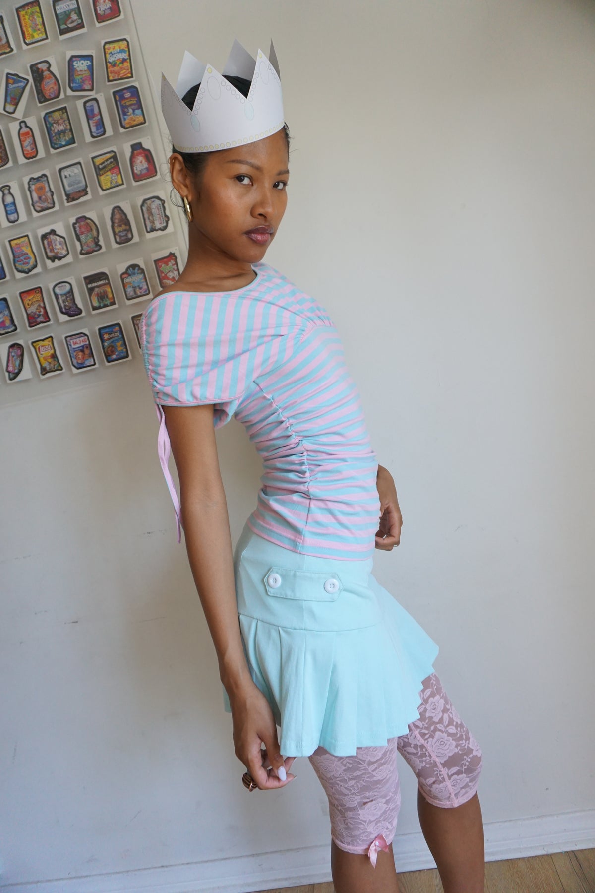 Coraline Pleated Skort Aquamarine