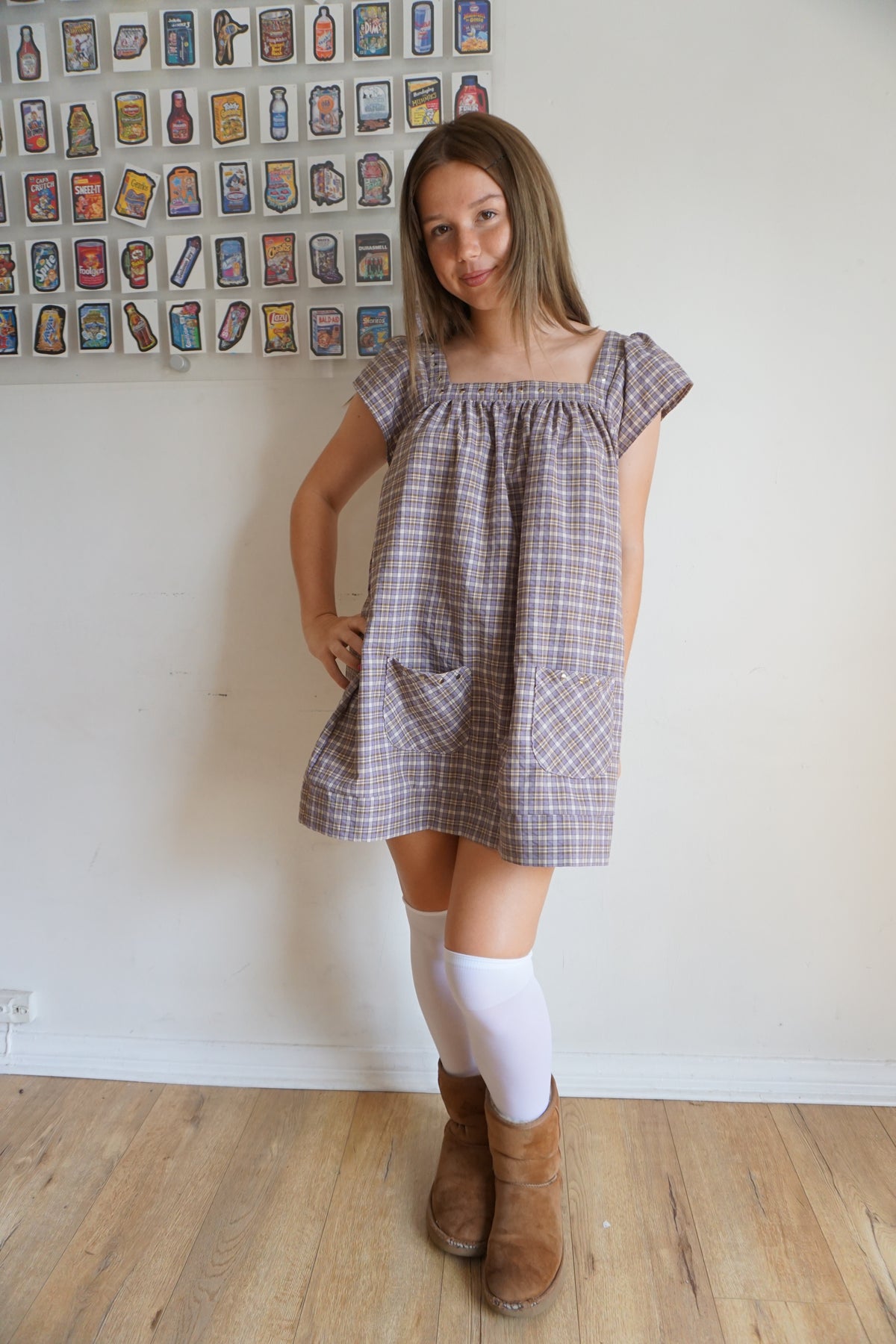 Winona Plaid Mini Dress