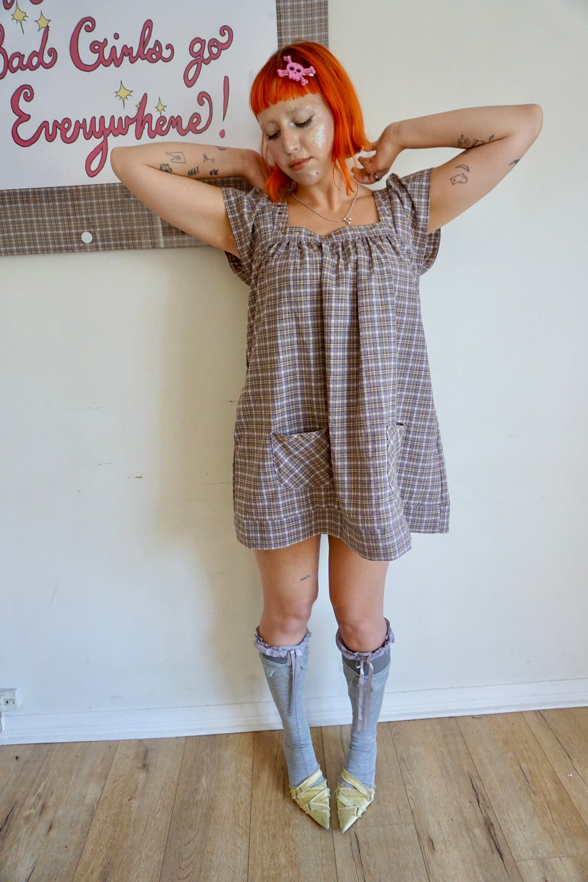 Winona Plaid Mini Dress