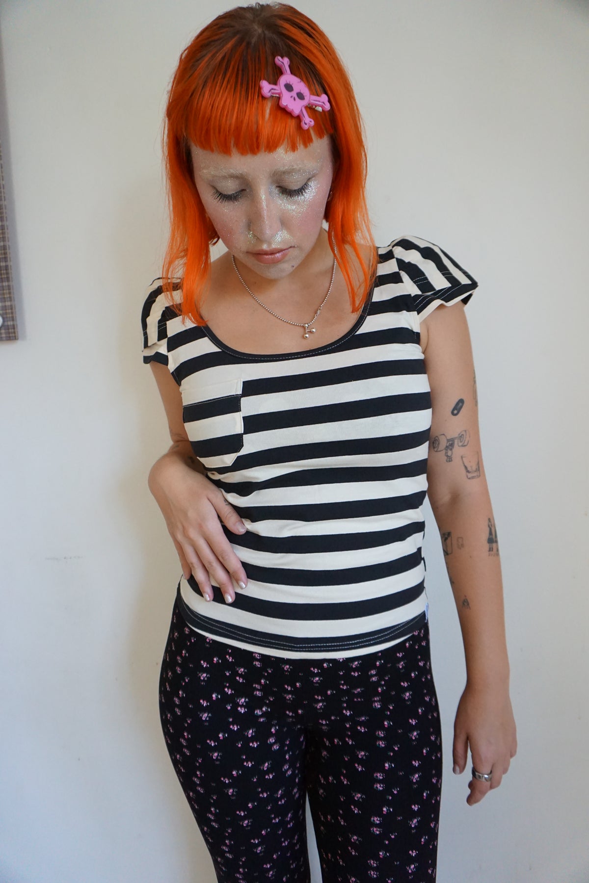 Suzy Stripe Top Short Sleeve