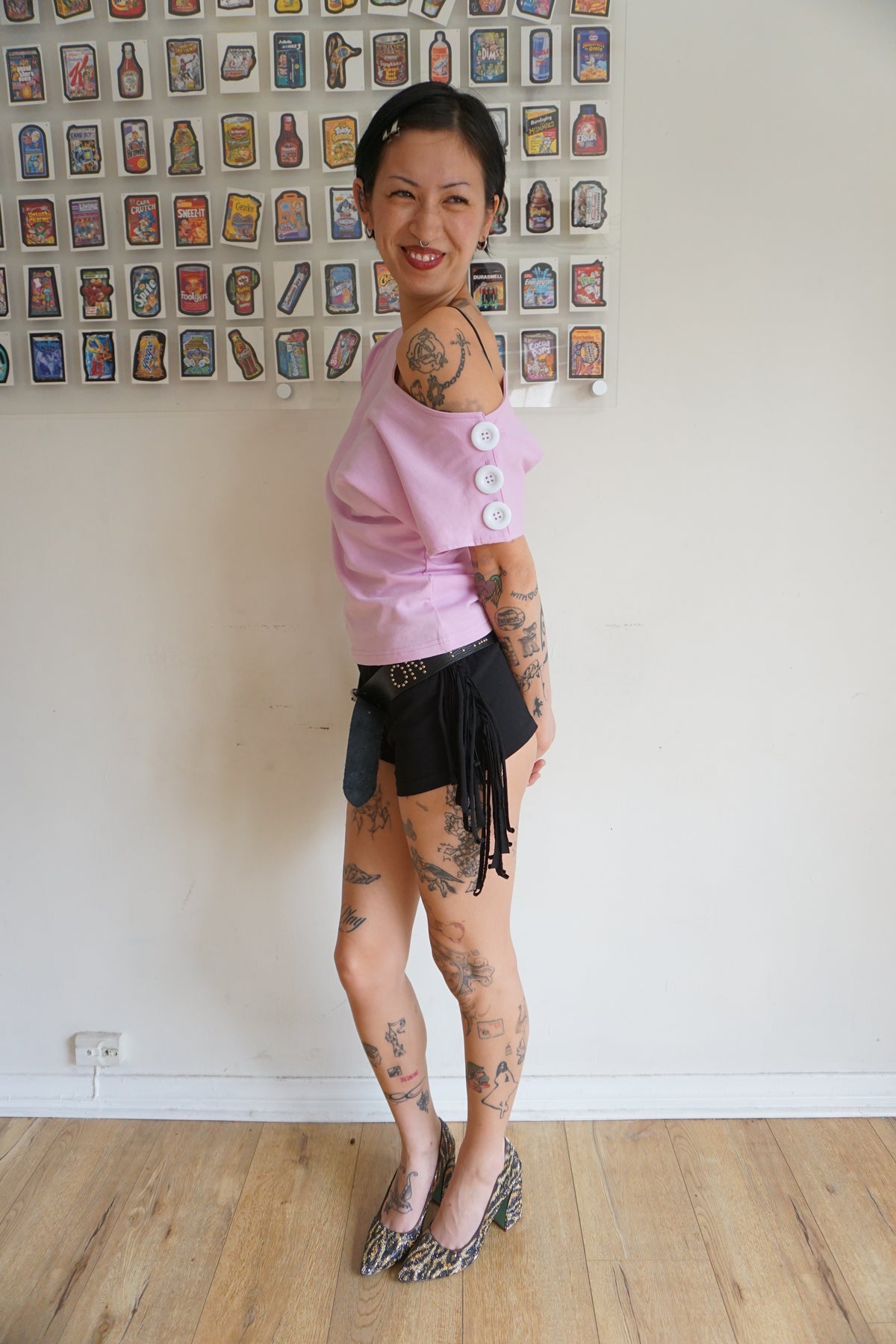 Fia Fringe Shorts Noir