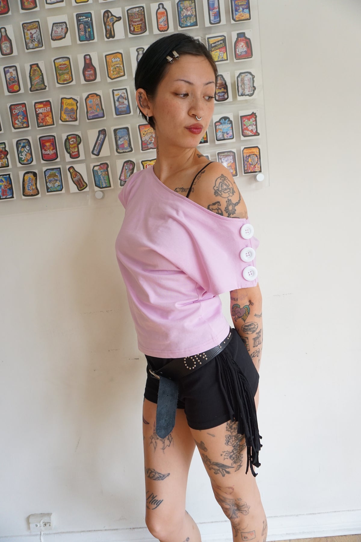 Fia Fringe Shorts Noir