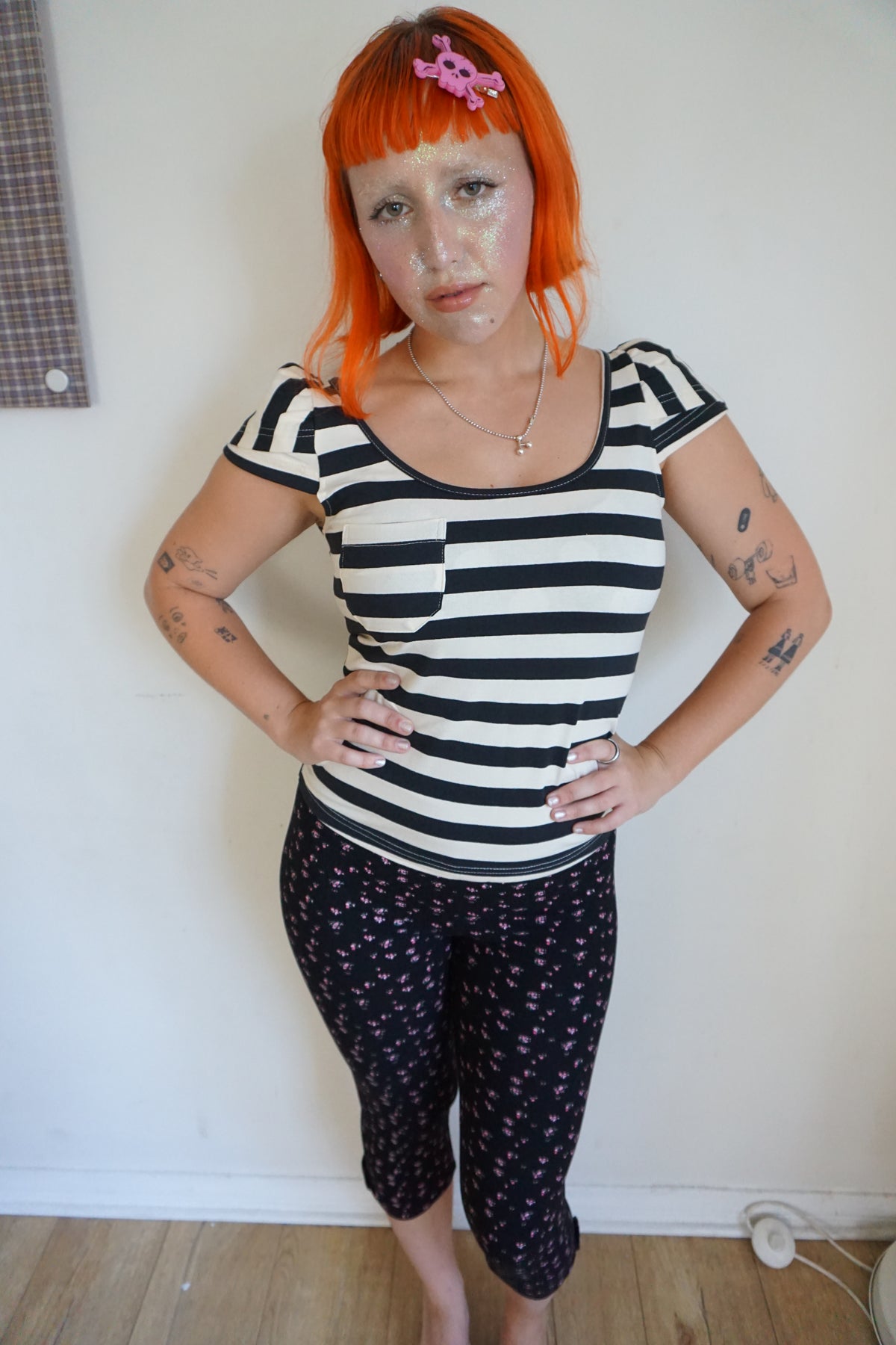 Suzy Stripe Top Short Sleeve