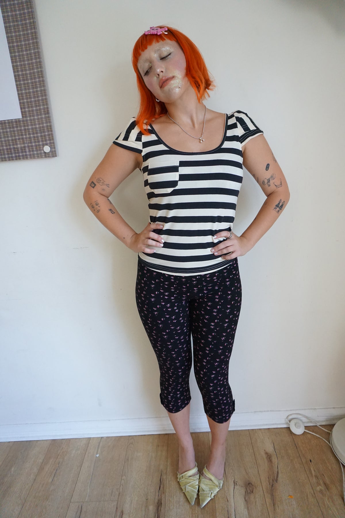Suzy Stripe Top Short Sleeve