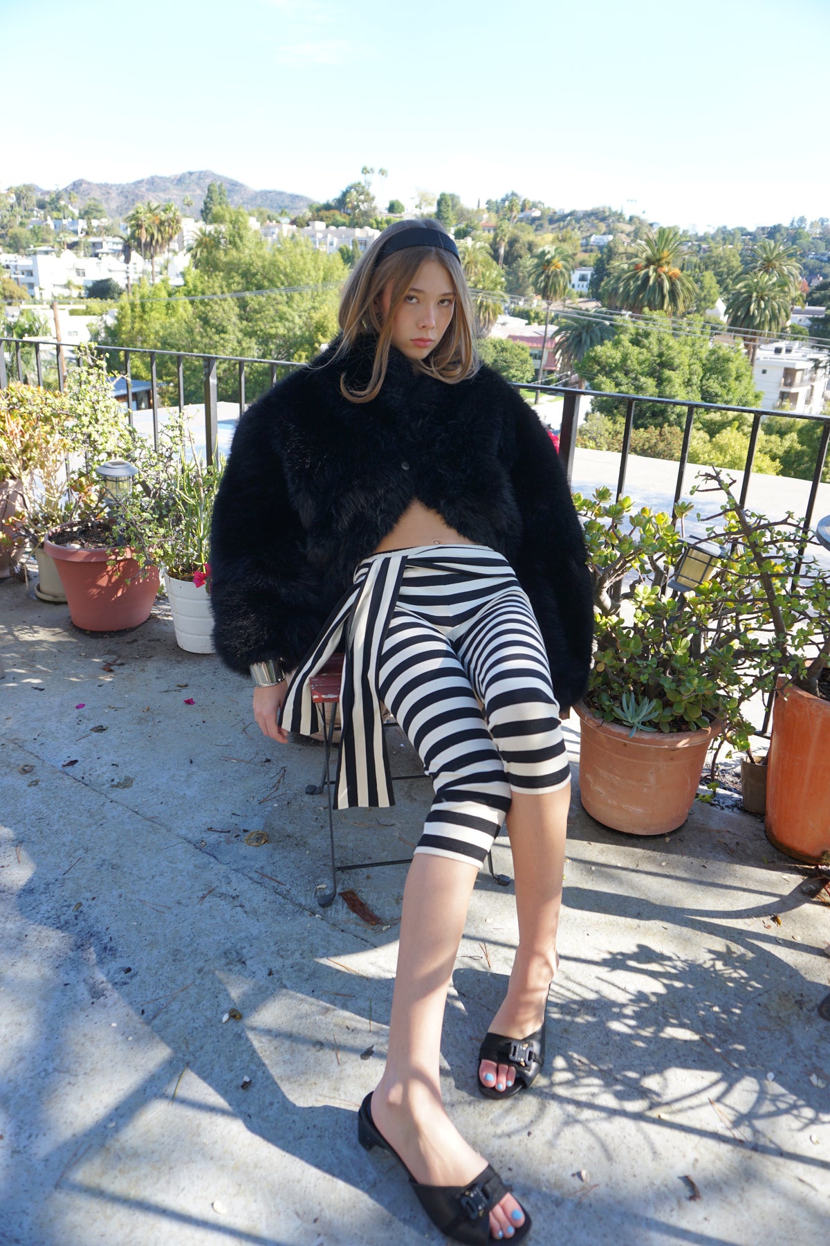 Suzy Stripe Capri