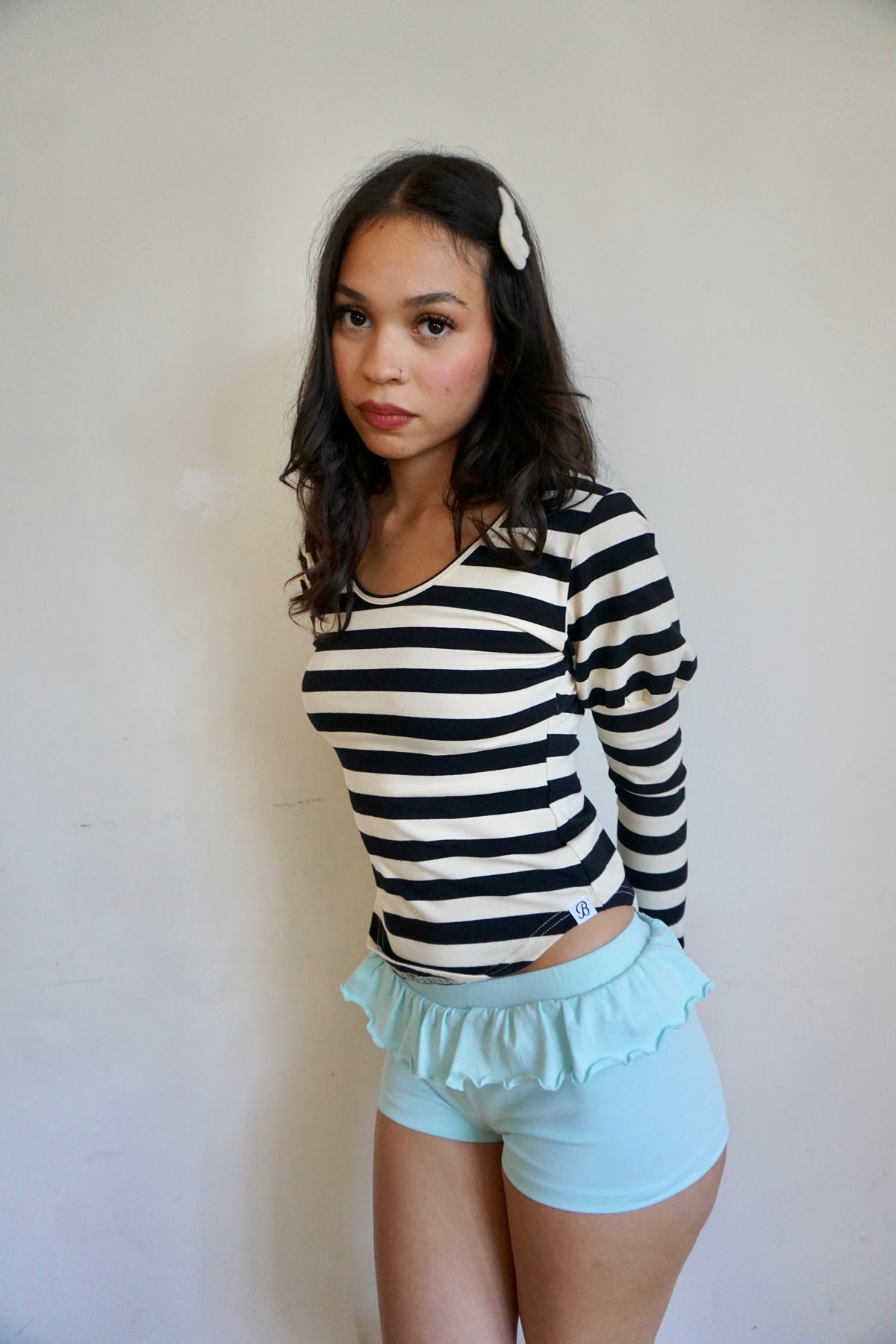 Aquamarine Ruffle Shorts