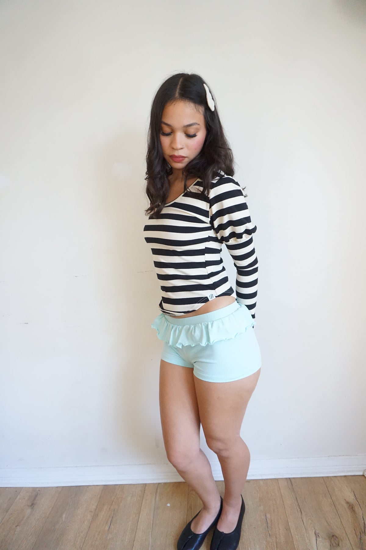 Aquamarine Ruffle Shorts