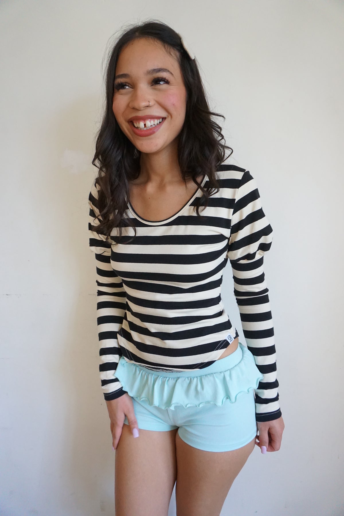 Aquamarine Ruffle Shorts