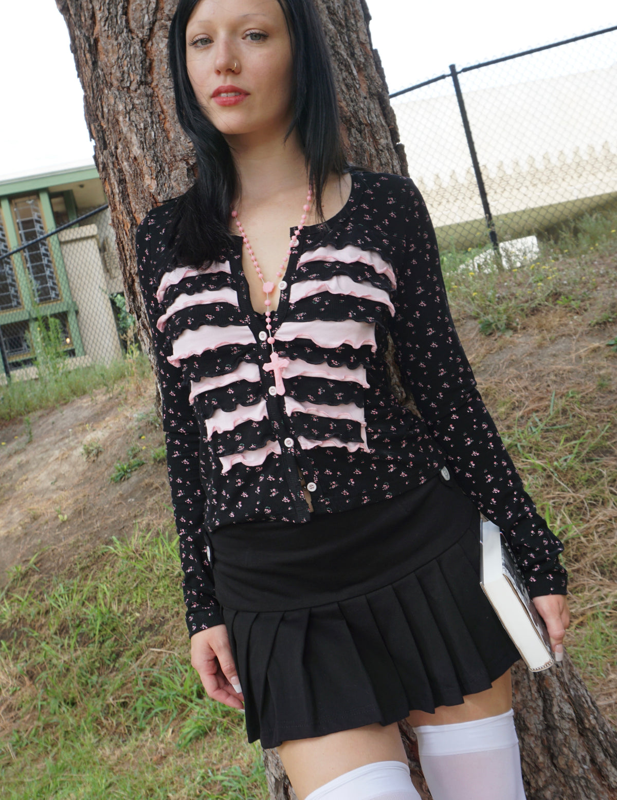 Britney Floral Ruffle Cardigan Pre Order