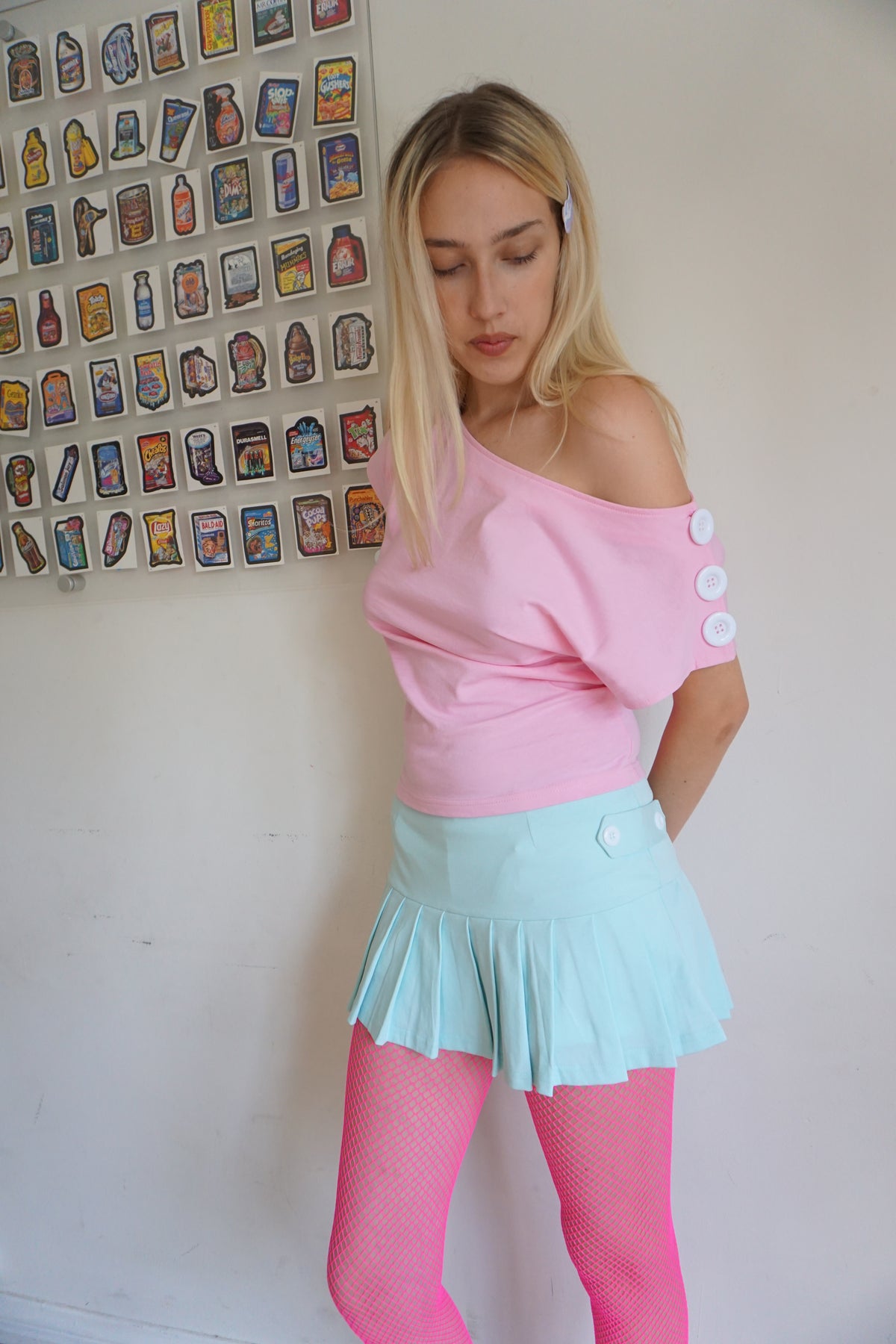 Coraline Pleated Skort Aquamarine