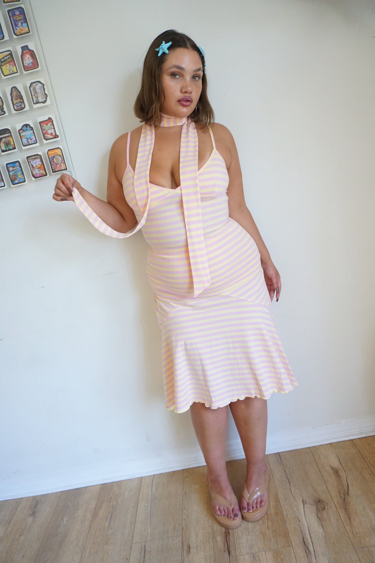 Whitney Midi Skirt Pink Lemonade