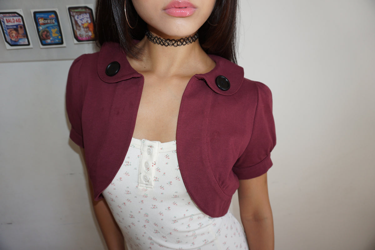 Vera Bolero Maroon