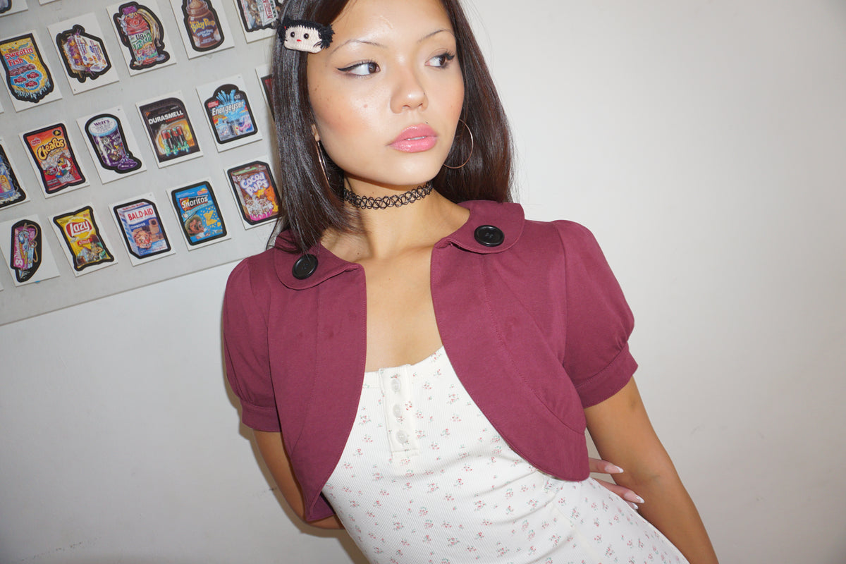 Vera Bolero Maroon