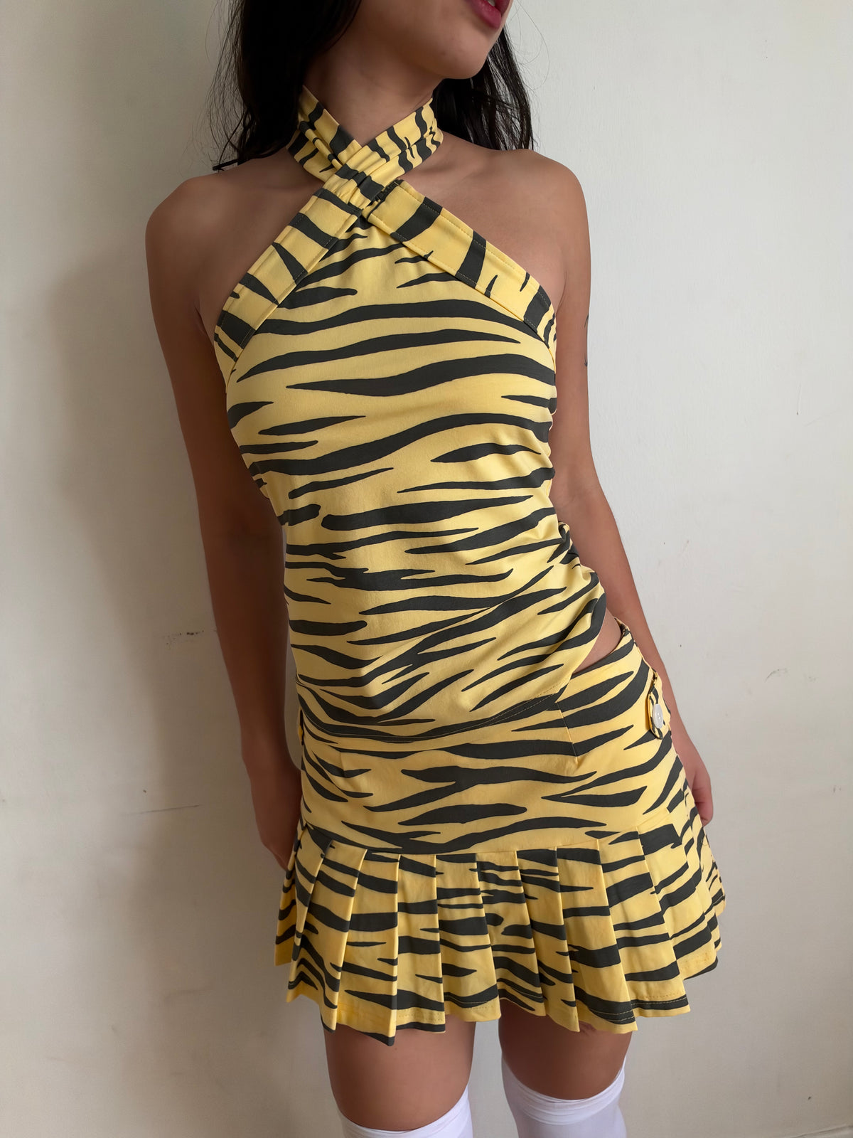 Tessa Tiger Print Halter Top
