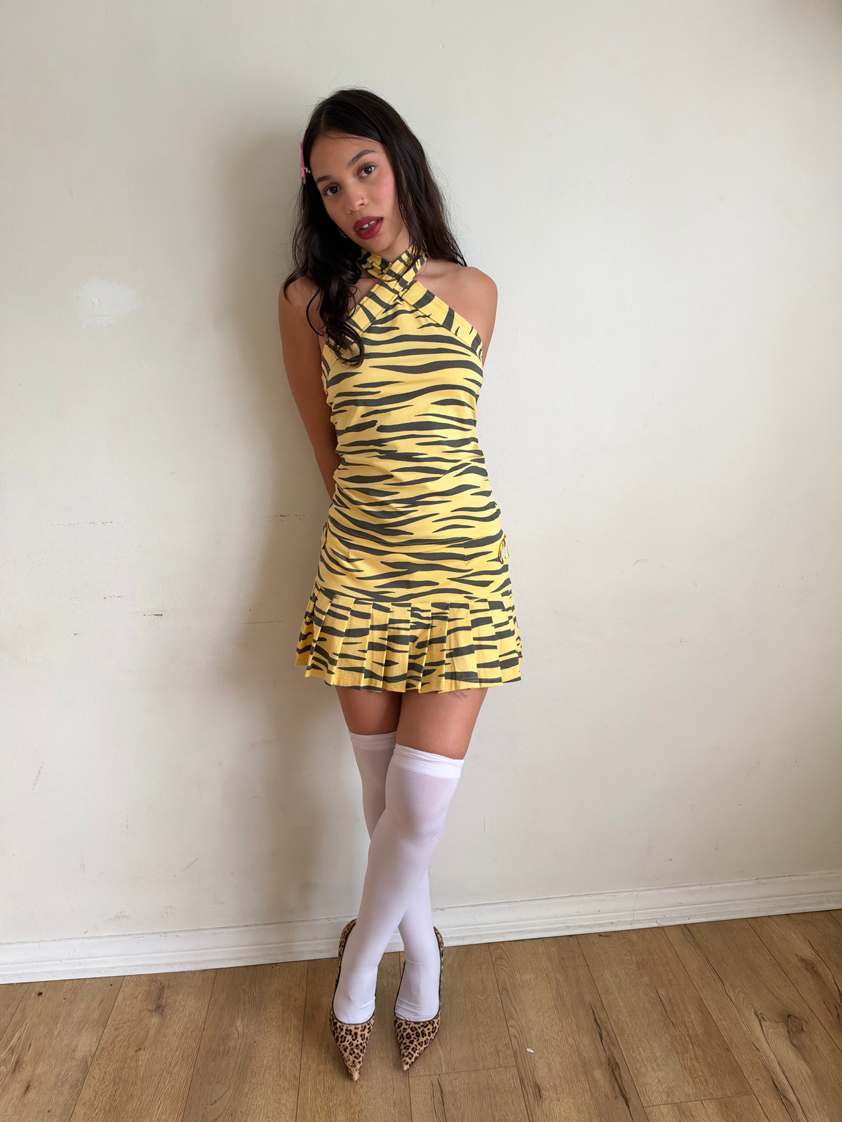 Tessa Tiger Print Halter Top