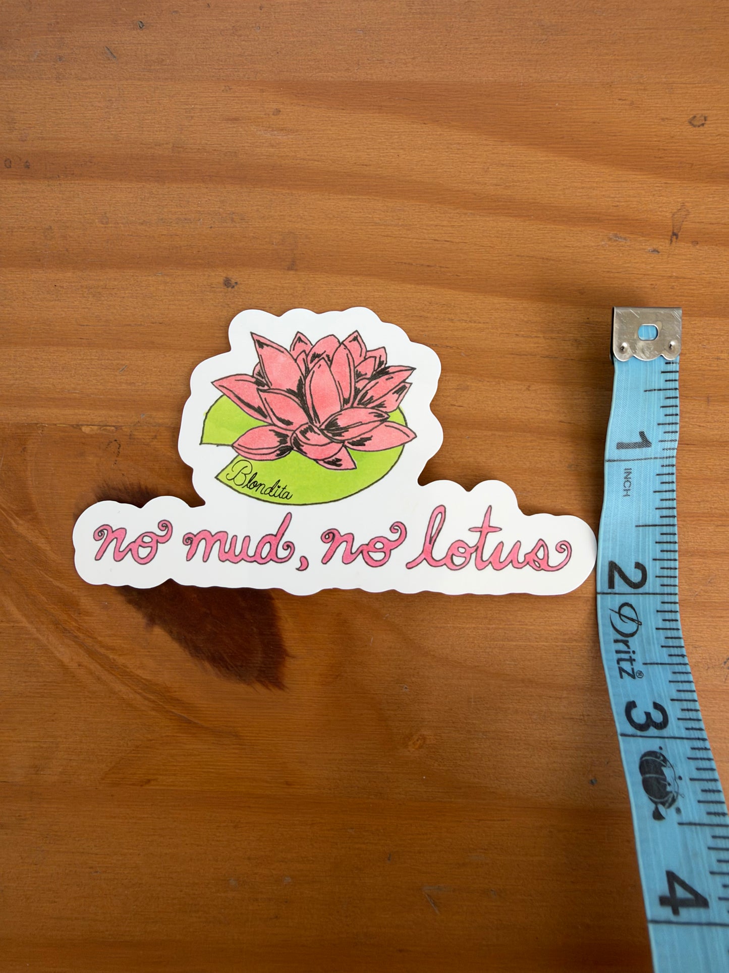 No Mud No Lotus Sticker