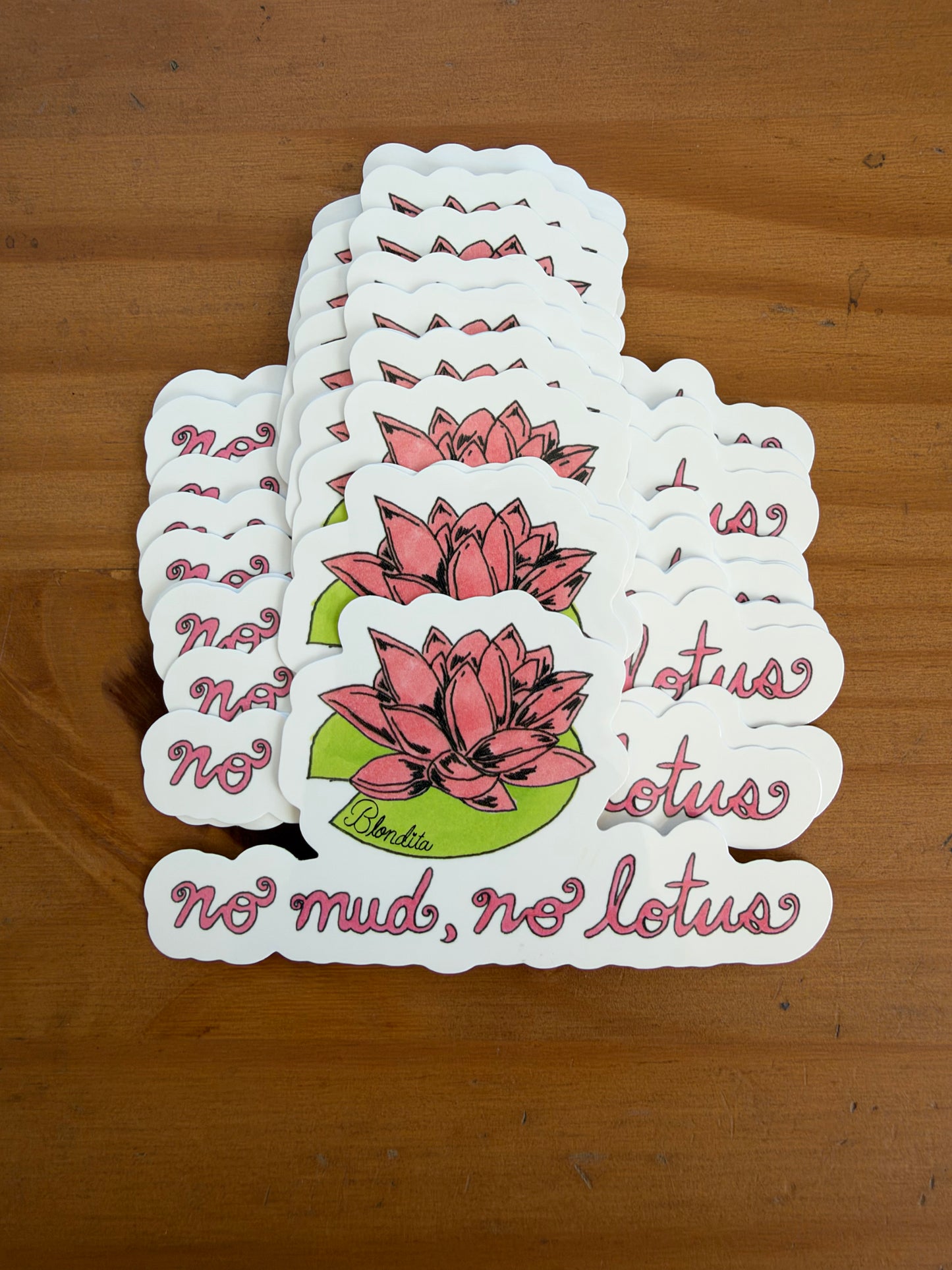No Mud No Lotus Sticker