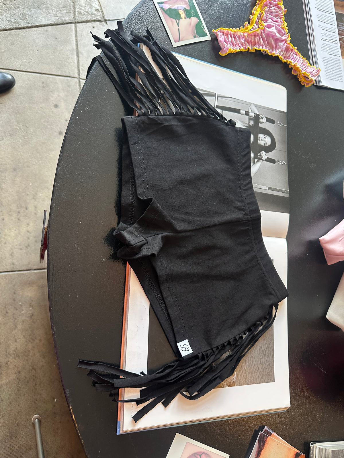 Fia Fringe Shorts Noir