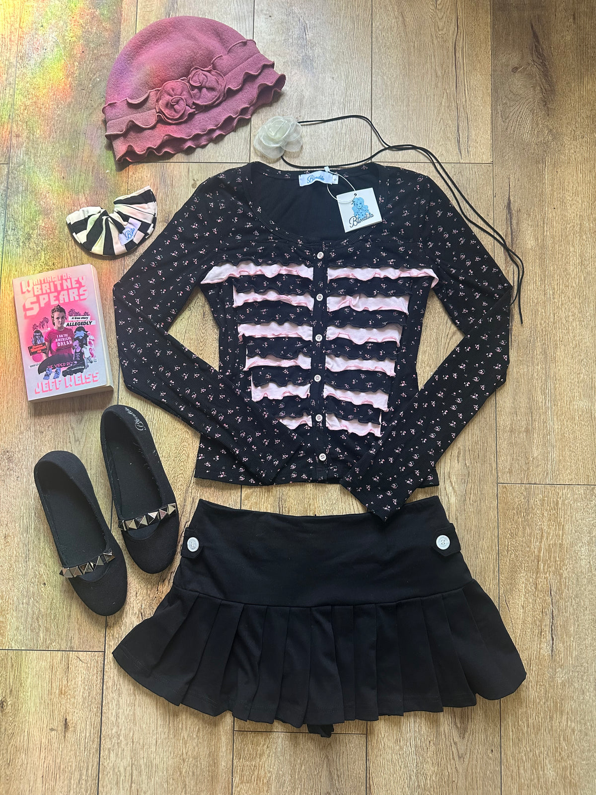 Britney Floral Ruffle Cardigan Pre Order