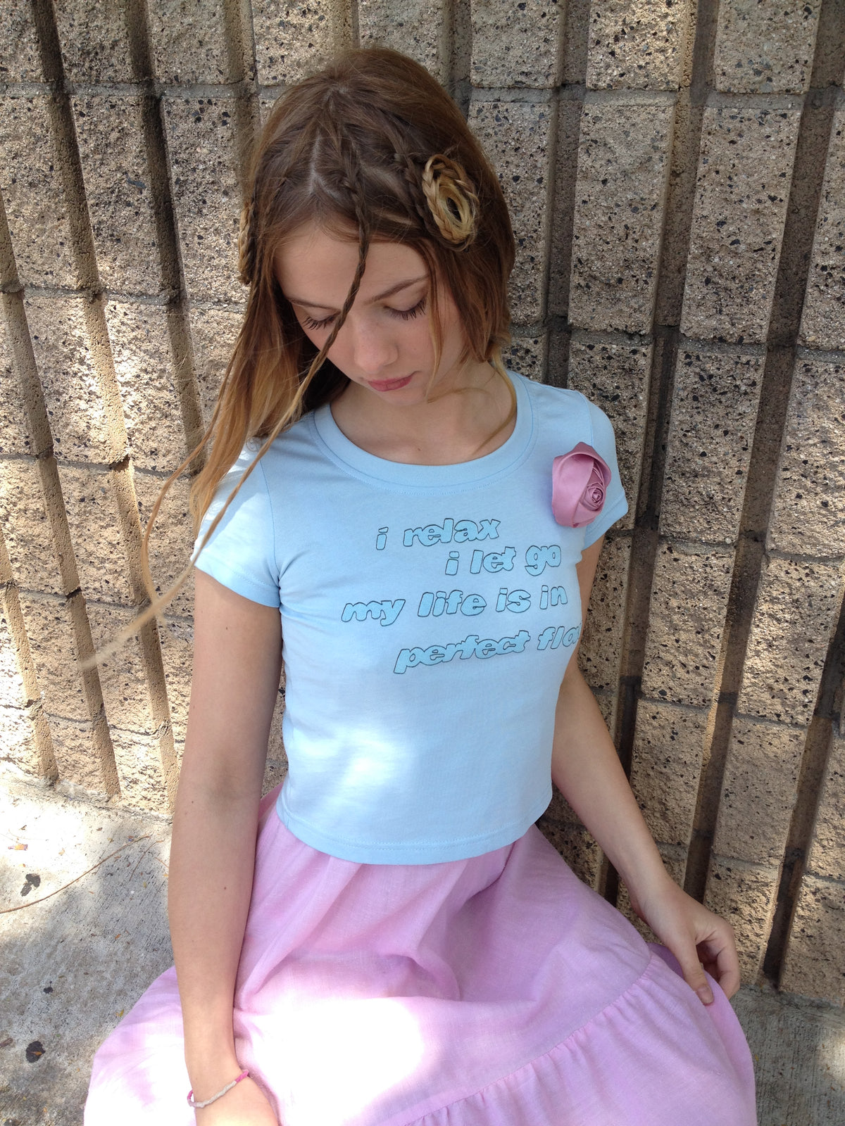 Relax Let Go Baby Tee