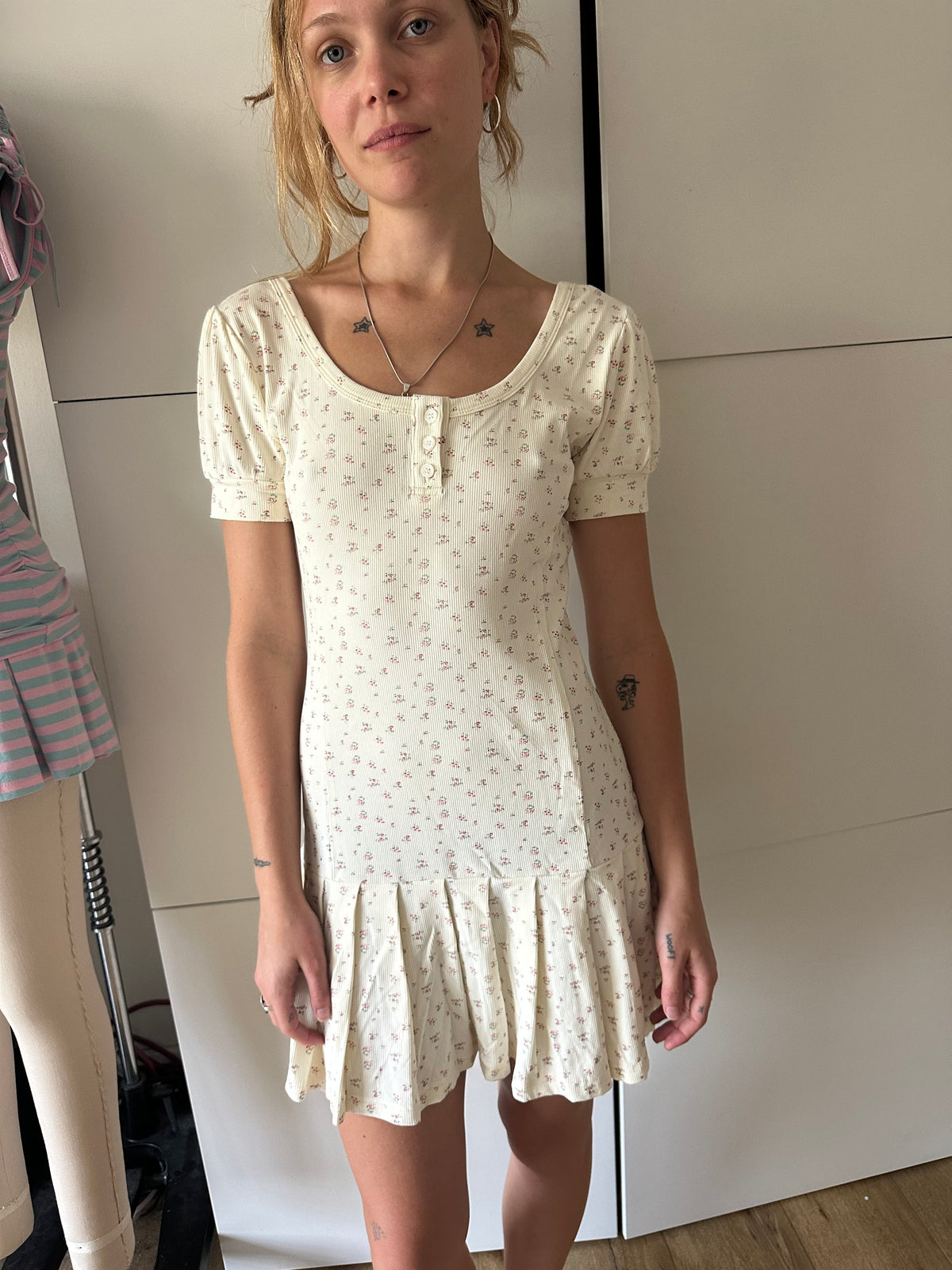 Brigette Floral Dress White