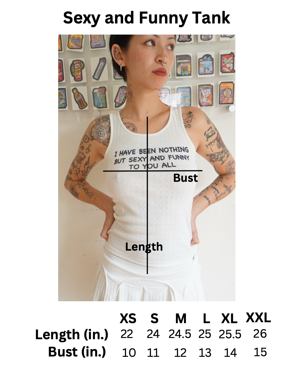Sexy and Funny Pointelle Tank