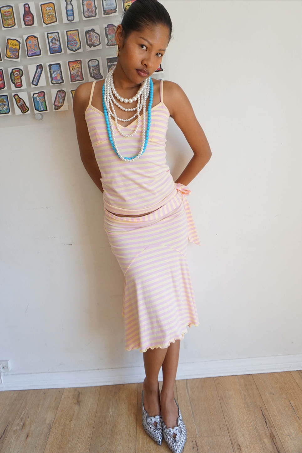 Whitney Midi Skirt Pink Lemonade
