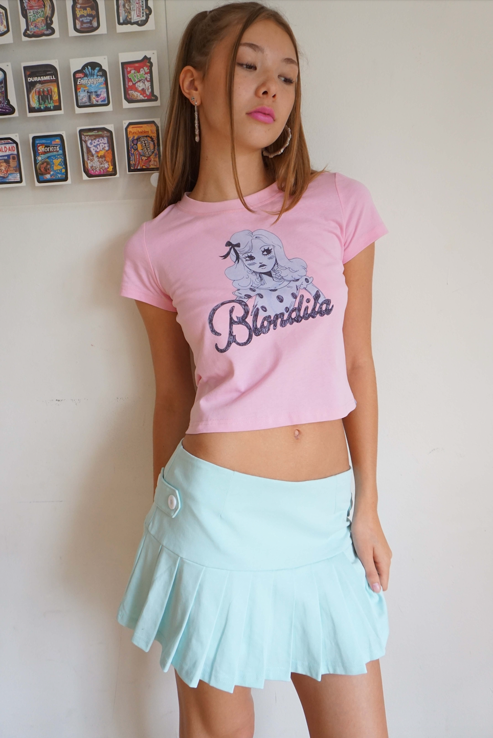 Coraline Pleated Skort Aquamarine