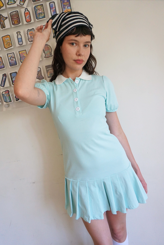 Kelsey Polo Dress Aquamarine