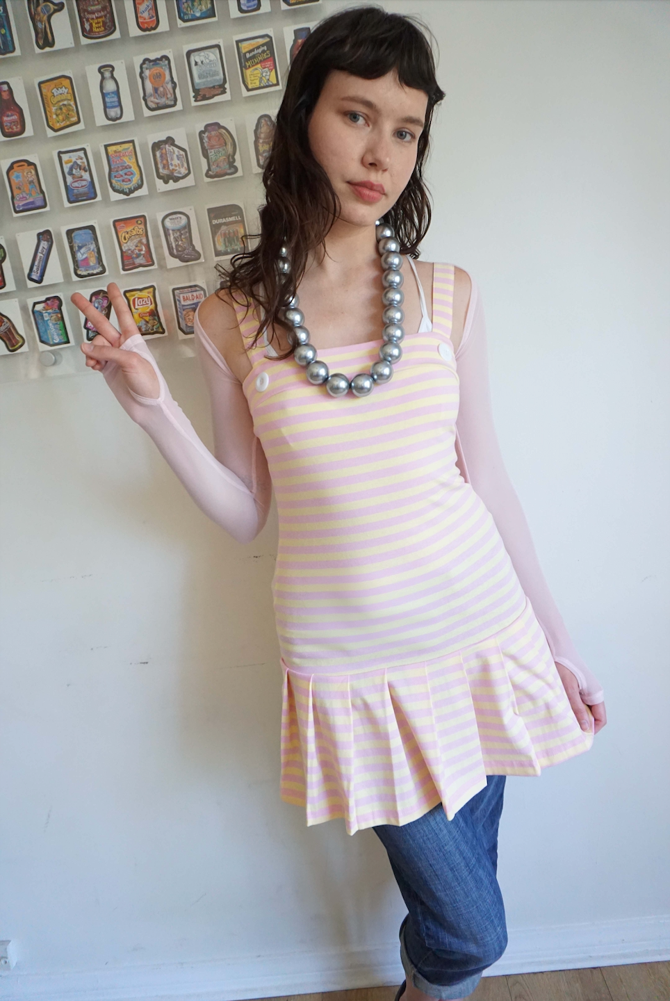 Macy Drop Waist Dress Pink Lemonade