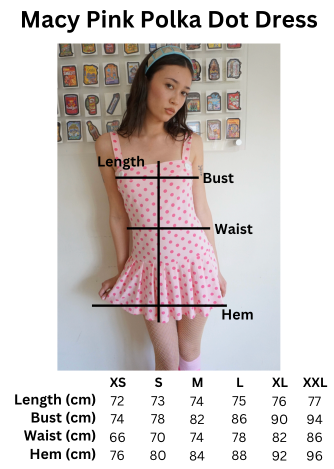 Macy Drop Waist Dress Pink Polkadot