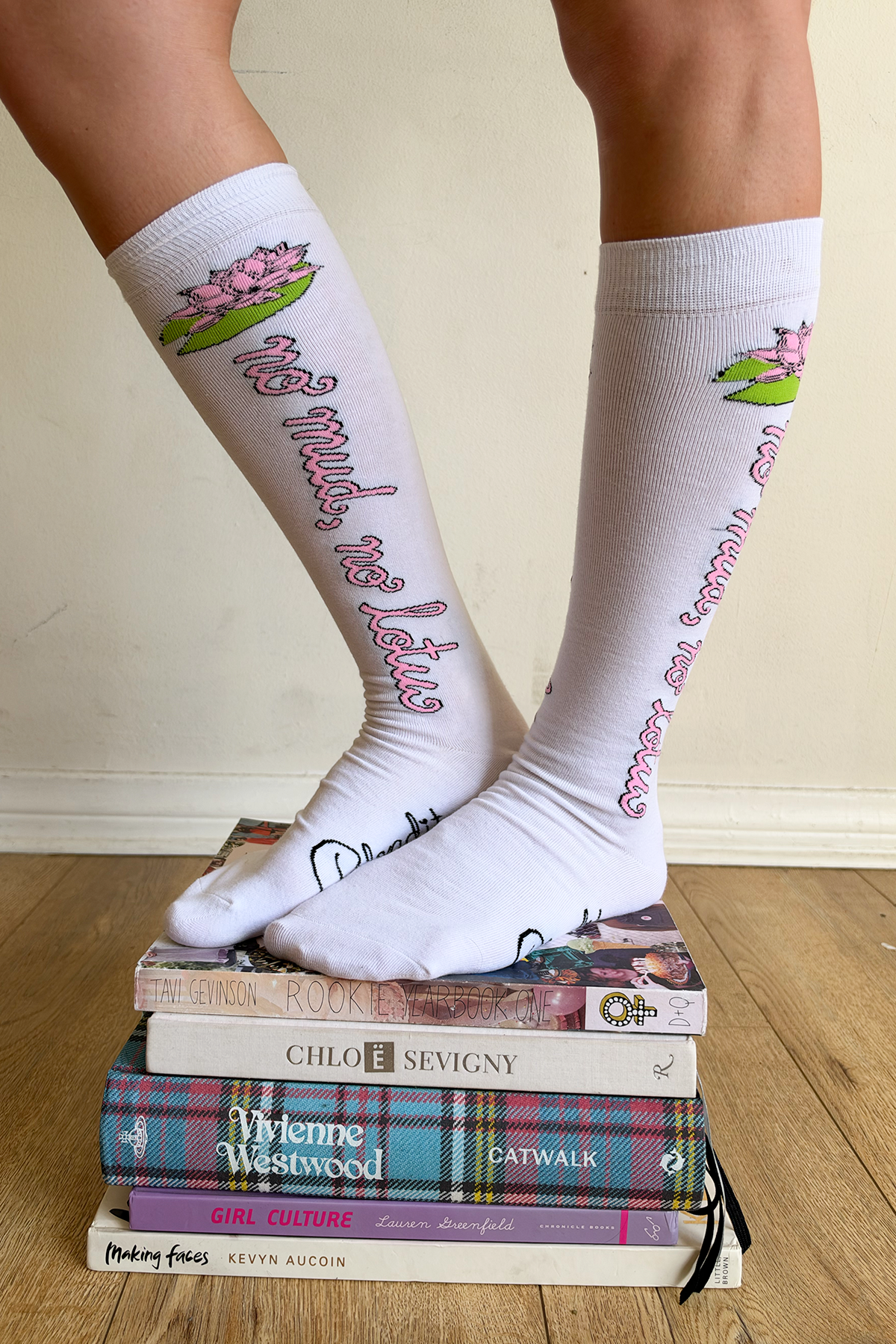 No Mud No Lotus Knee Socks