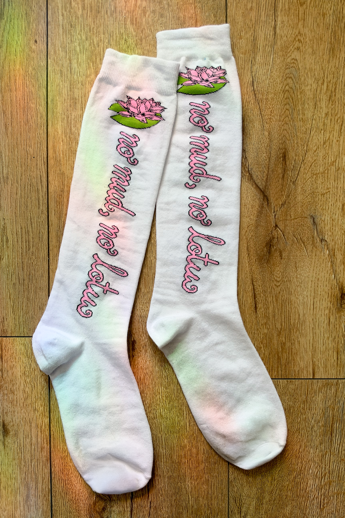 No Mud No Lotus Knee Socks