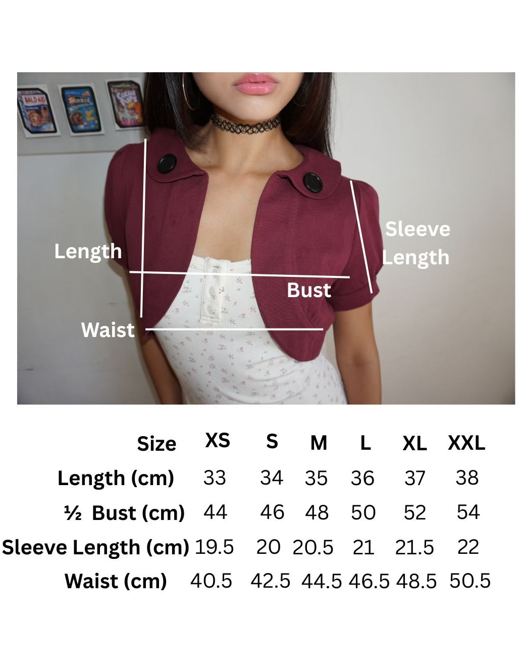 Vera Bolero Maroon