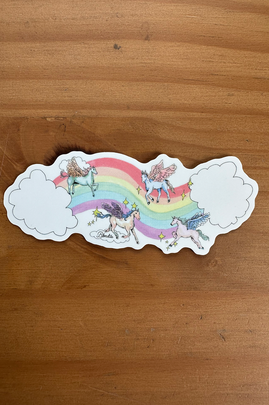 Blondita Unicorn Sticker